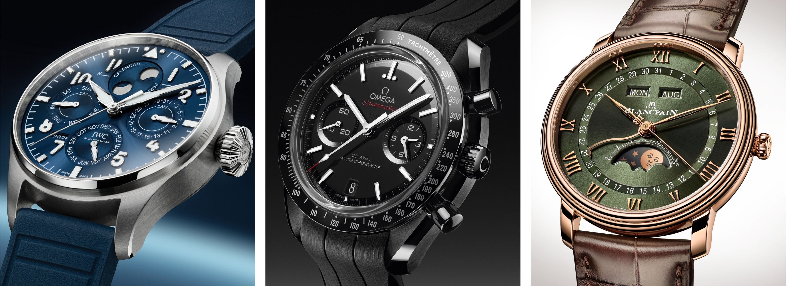 Automatikuhren von IWC Schaffhausen, Omega und Blancpain