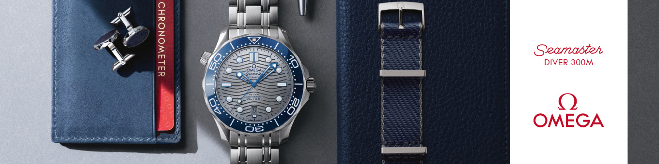Omega Seamaster Kollektionsbanner Omega Seamaster Kollektionsbanner
