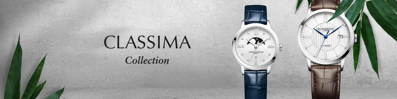 Baume & Mercier Classima Kollektionsbanner Baume & Mercier Classima Kollektionsbanner