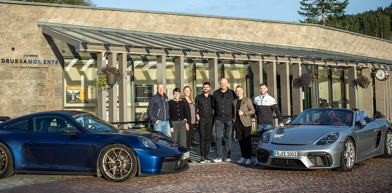 Ausklang der Porsche-Ausfahrt bei Juwelier Drubba Moments in Titisee Ausklang der Porsche-Ausfahrt bei Juwelier Drubba Moments in Titisee