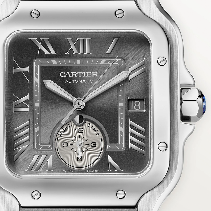 Santos de Cartier Dual Time - großes Modell